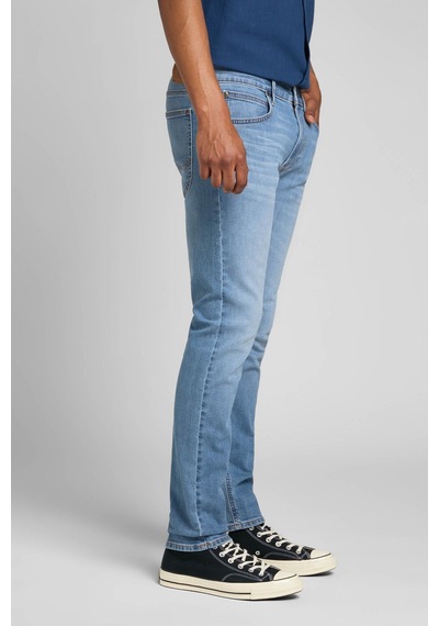 Lee Luke Slim Fit Dar Kesim Normal Bel Mavi Esnek Jean Kot Pantolon Fresh Mid Worn İn