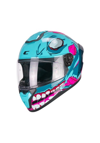 Cgm 330r Rıot Undead Kapalı Kask Mavi/rosa-m