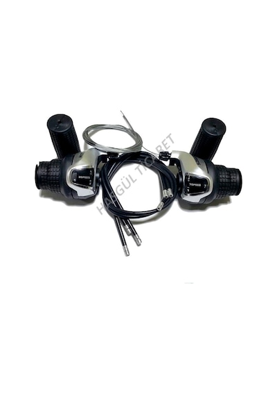 Hsgl Bisiklet Koldan Vites Kolu Göstergeli Tx-43 Shimano Mod Beyaz - Mavi