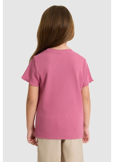 U.s. Polo Assn. Kız Çocuk Fuşya Tişört Basic 50325610-vr023 Fusya
