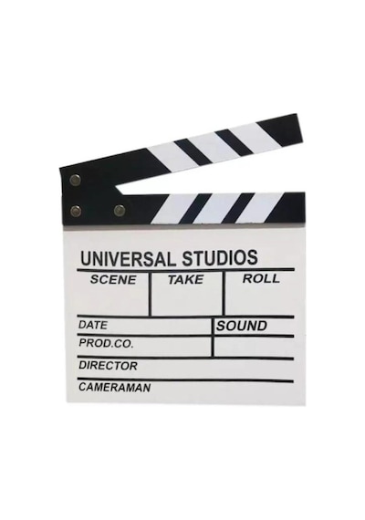 Özel Üretim Profesyonel Reji Ekipmanları Dekoratif Hediye Ahşap Film Sinema Klaketi Büyük Boy