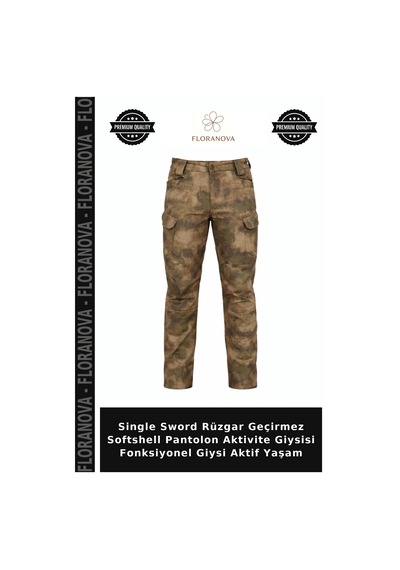 Floranova Single Sword Rüzgar Geçirmez Softshell Pantolon Aktivite Giysisi Fonksiyonel Giysi Aktif Yaşam Çok Renkli