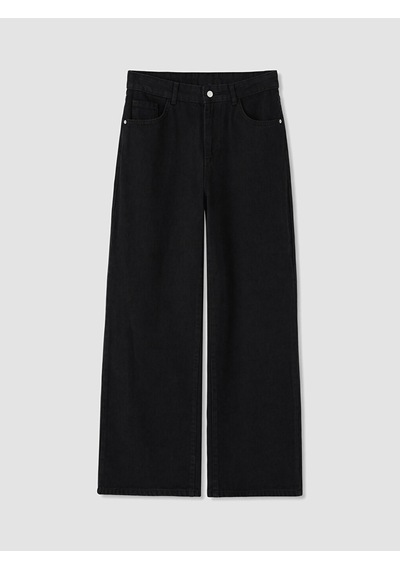 Lcw Modest Siyah Baggy Fit Kadın Jean Pantolon