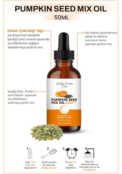 Daily Dream Series Yoğun Güçlendirme Ve Onarım Pumpkin Yağ 50 Ml