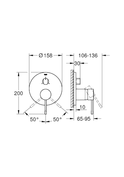 Grohe Essence Ankastre Banyo Bataryası 3 Çıkışlı 24092Da1