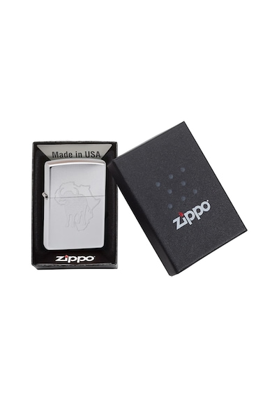 Zippo Africa & Buffalo Dizayn Çakmak Gri