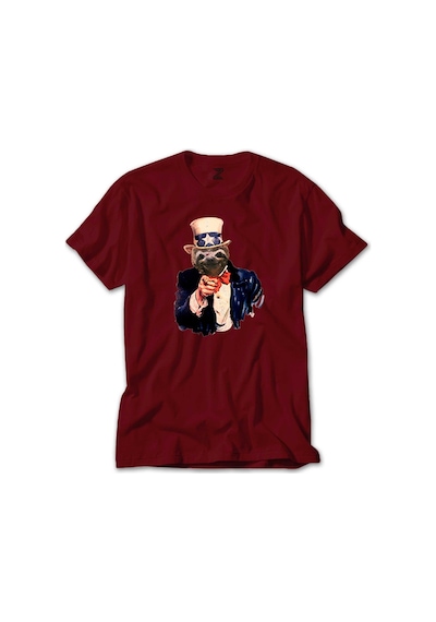 Bear Sam Amca Kırmızı Tişört Kırmızı
