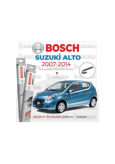 Suzuki Alto Muz Silecek Takımı 2007-2014 Bosch Aeroeco