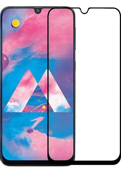 Forzacase Samsung Galaxy M10s İle Uyumlu Çerçeveli Tam Kaplayan Temperli Ekran Koruyucu - Fc003