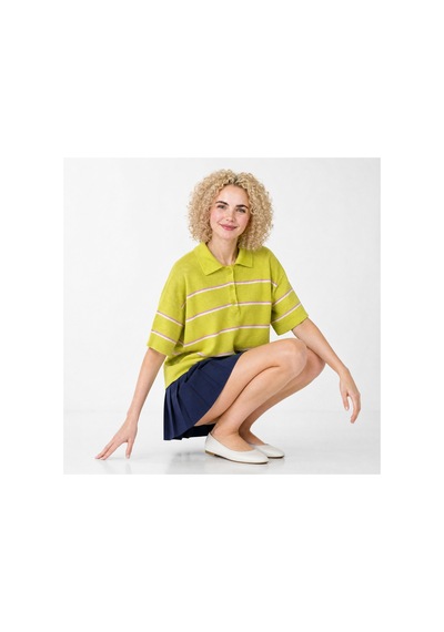 Maison Velora Kadın Yeşil Wardrobe Essentials Yazlık İplik Çizgili Polo Yaka Triko Bluz Yeşil 885107402 Yeşil Maison Velora Kadın Yeşil Wardrobe Essentials Yazlık İplik Çizgili Polo Yaka Triko Bluz Yeşil 885107402 Yeşil
