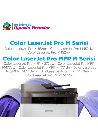 Hp Color Laserjet Pro M452nw Uyumlu Toner Takımı / Cf410x