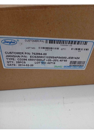 Ecs2wkc102ms4p54080 1000uf 450v 3 Adet