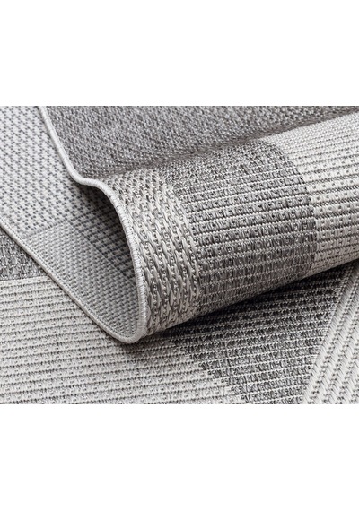 Bern Bn04 Gri Modern Sisal Oturma Odası Halısı Leke Tutmaz, Hav Toz Vermez, Yıkanabilir