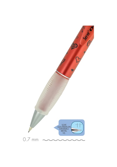 Deep Versatil Kalem Sketch Serisi 0.7mm Kırmızı