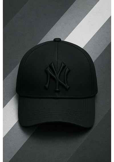 Reva Ny New York Unisex Şapka %100 Pamuk Siyah