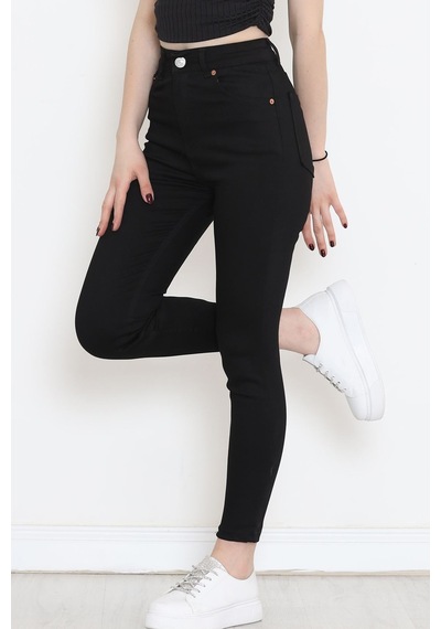 Mokashopin - Dar Paça Kot Pantolon Siyah - 18223.1431. 001