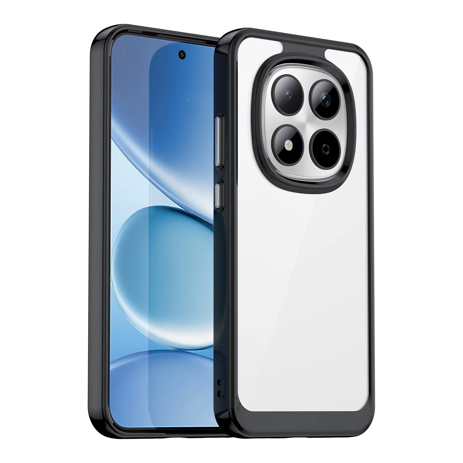 Microcase Xiaomi Redmi Note 15 Pro Plus Shield Serisi Darbeye Dayanıklı Yarı Esnek Plastik Tpu Kılıf - Al8100 Füme