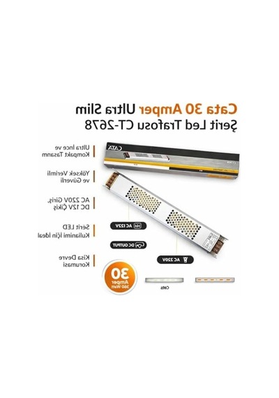 Şerit Led Trafosu, İnce Kasa İle Uyumlu Ve Güç Kaynağı