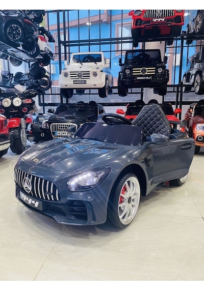 Mercedes Turhan Bebe Gtr 12 Volt Akülü Araba 0-5 Yaş Gri