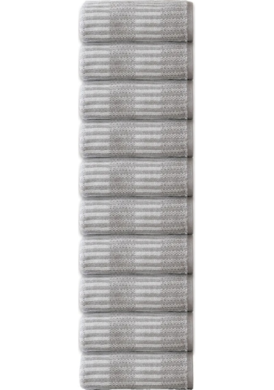 Özdilek Striscai 50x90 Cm El-yüz Havlusu 10'lu Gri Çok Renkli