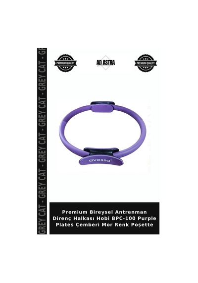 Premium Bireysel Antrenman Direnç Halkası Hobi Bpc-100 Purple Plates Çemberi Mor Renk Poşette