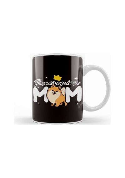 Pomeranian Mom Pommy Pom Dog Breed German Spitz Puppy Pet Kupa Bardak Porselen Karışık