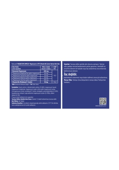 Magnezyum Complex+ 60 Tablet