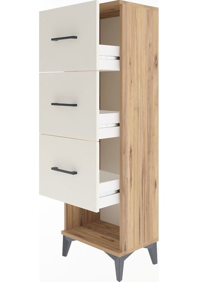 Arges Dolap 3 Çekmeceli 44x30x134 Çam-aytaşı Atlas Çam