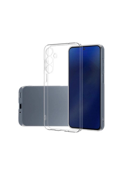 Samsung Uyumlu Galaxy S24 Fe Kılıf Zore Süper Silikon Kapak Şeffaf