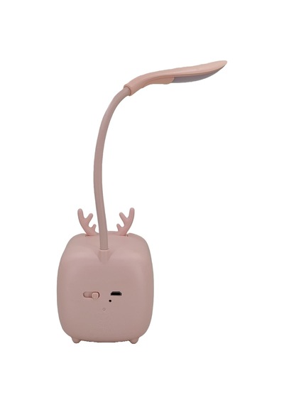 Hedyex Budret Şarjlı 400mah Led Masa Lambası Akrobatik Gece Lambası Pembe