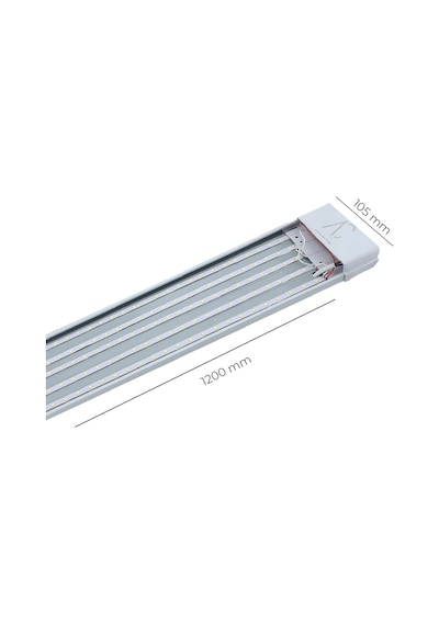 120w Beyaz Kristal Led Bant Armatür 6500k Beyaz Işık Beyaz