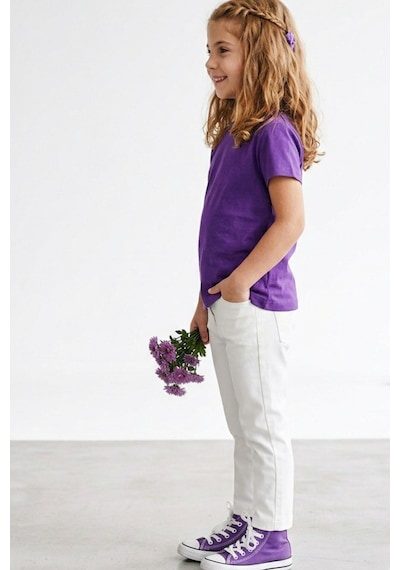 Kiagu Mor Kısa Kol Basic T-shirt- Terletmeyen Esnek Kumaş Pamuklu Mevsimlik Mor Kısakol Kız Çocuk Tsort Mor Kiagu Mor Kısa Kol Basic T-shirt- Terletmeyen Esnek Kumaş Pamuklu Mevsimlik Mor Kısakol Kız Çocuk Tsort Mor