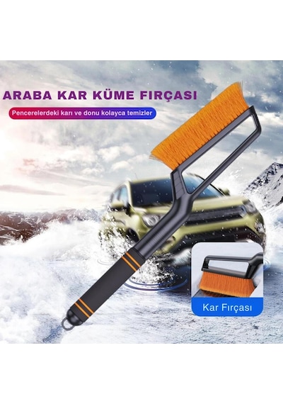 Coofbe Quick Clean 82cm Uzatılabilir 2in1 Araç Kar Fırçası Ve Buz Kazıyıcı Oto Kar Kazıyıcı Aparat