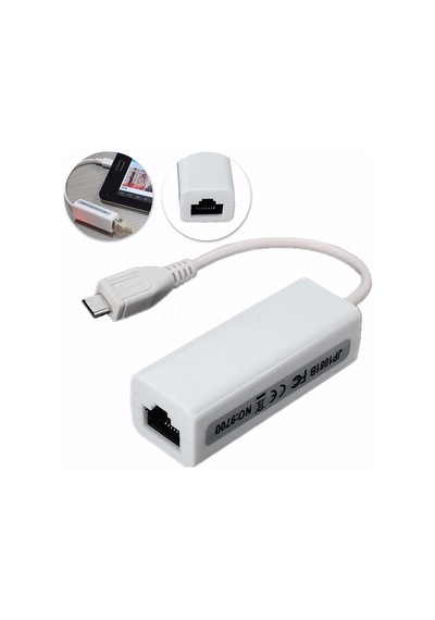 Mikro Usb 2.0 5p - Rj45 Networks Lan Ethernet Kablo Dönüştürücü Tablet Pc İçin