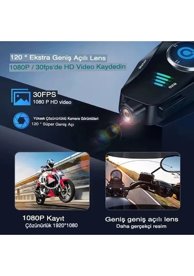 Q28 Kameralı Motosiklet Kask Kulaklığı Cn
