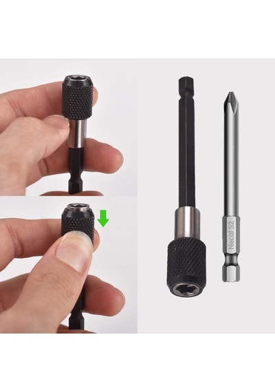 Zhltools 3lü Matkap Ucu Tornavida Bits Uzatma Adaptörü
