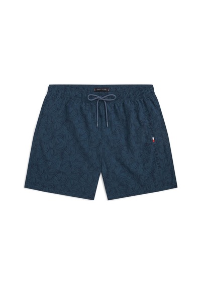 Tommy Hilfiger Orts Boy Baskı Desenli İpli Mavi Erkek Şort-13047 Mavi