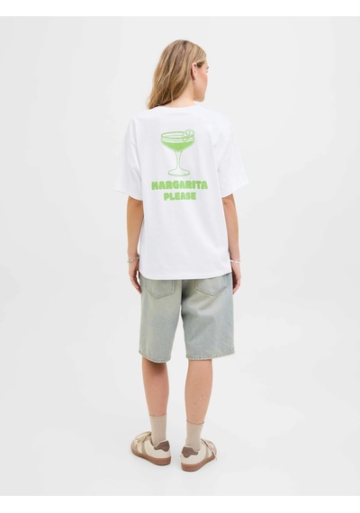 Jxebba Loose Ss Tee Jrs Beyaz Yeşil