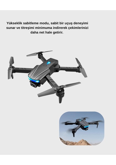 Znv Zenvia Mey İthalat 4k Katlanabilir Drone Uzaktan Kontrollü Wi-fi Görüntü Aktarımlı Znv2025 Cmn