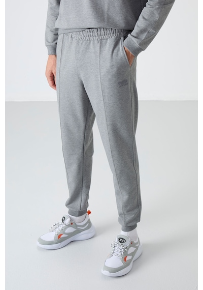 Tommy Life Keith Gri Melanj Basic Erkek Eşofman Takım - 85231 GRİ MELANJ