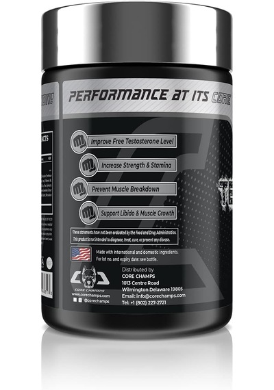 Core Champs Core Series Test Freak Booster Daa Aspartic Acid Tribulus 60 Caps