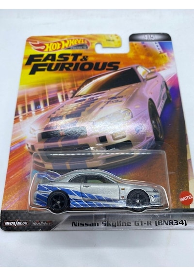 Hot Wheels Premium Nissan Skyline Gt-r Bnr34 Fast And Furious,