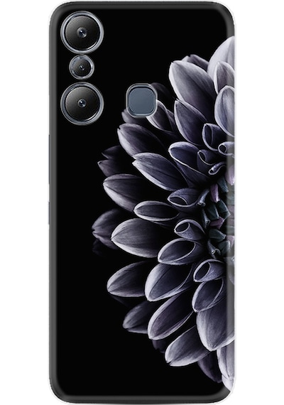 Infinix Hot 20i Kılıf Silikon Desen Özel Seri Çiçekler 1639