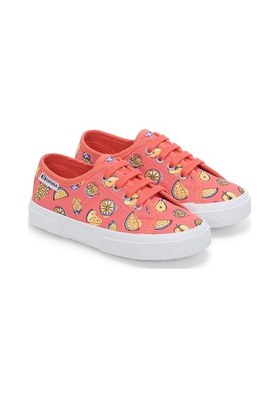Superga 3750 Kids Fruit Print Leggera Çocuk Unisex Turuncu Bileksiz Sneaker Turuncu-469