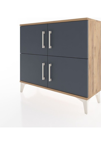 Arges Şifonyer 3 Raflı 4 Kapaklı 88x30x80 Çam-antrasit Atlas Çam Arges Şifonyer 3 Raflı 4 Kapaklı 88x30x80 Çam-antrasit Atlas Çam