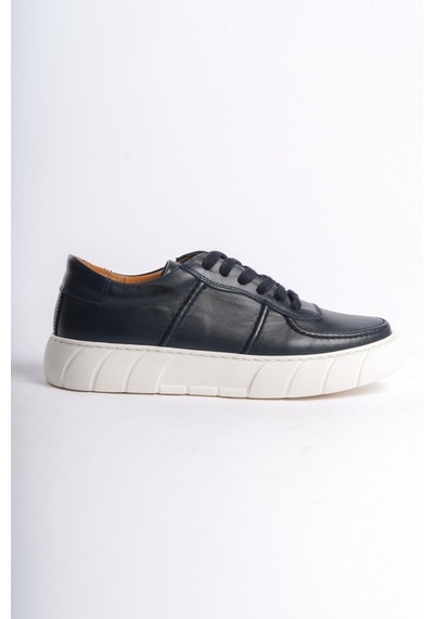 Mubiano Hakiki Deri Erkek Spor Ayakkabı & Sneaker Lacivert -mbkry650-lcv Lacivert