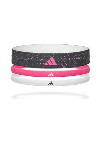 Adidas 3'lü Pembe Siyah Beyaz Saç Bandı Adac-16160 Çok Renkli