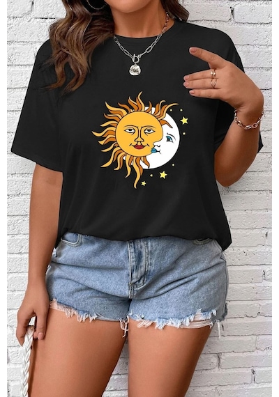 Unisex Larks' Tongues In Aspic Baskılı Tasarım Tshirt SIYAH