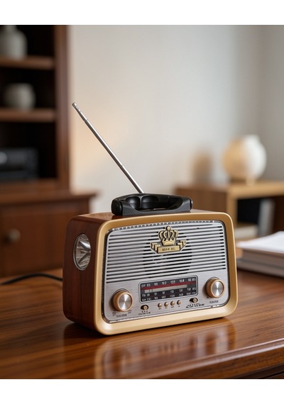 Eskitme Tasarım Ahşap Bluetooth Radyo Uczzzv01nostalji-3