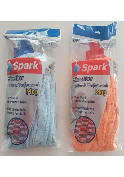 Spark 2 Adet Mikrofiber Havlu Vileda Paspas Mop Yedek Ucu